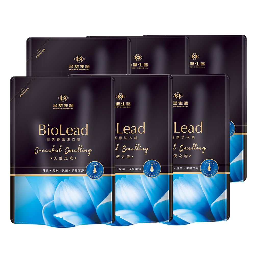 《台塑生醫》BioLead經典香氛洗衣精補充包 天使之吻1.8kg(6包入)