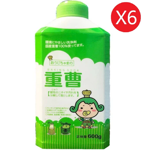 茶茶小王子小蘇打粉清潔劑便利罐600g/罐_共6罐