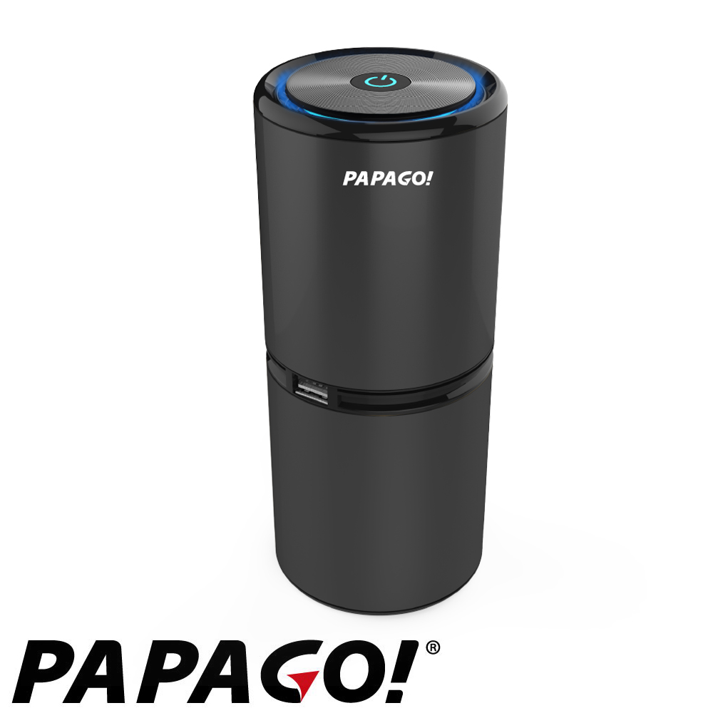 PAPAGO ! Airfresh S06D plus 高效能空氣清淨機-靜音升級版-黑色+擦拭布