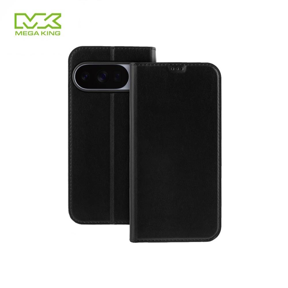 MEGA KING Google Pixel 10/10 Pro 側掀皮套 黑