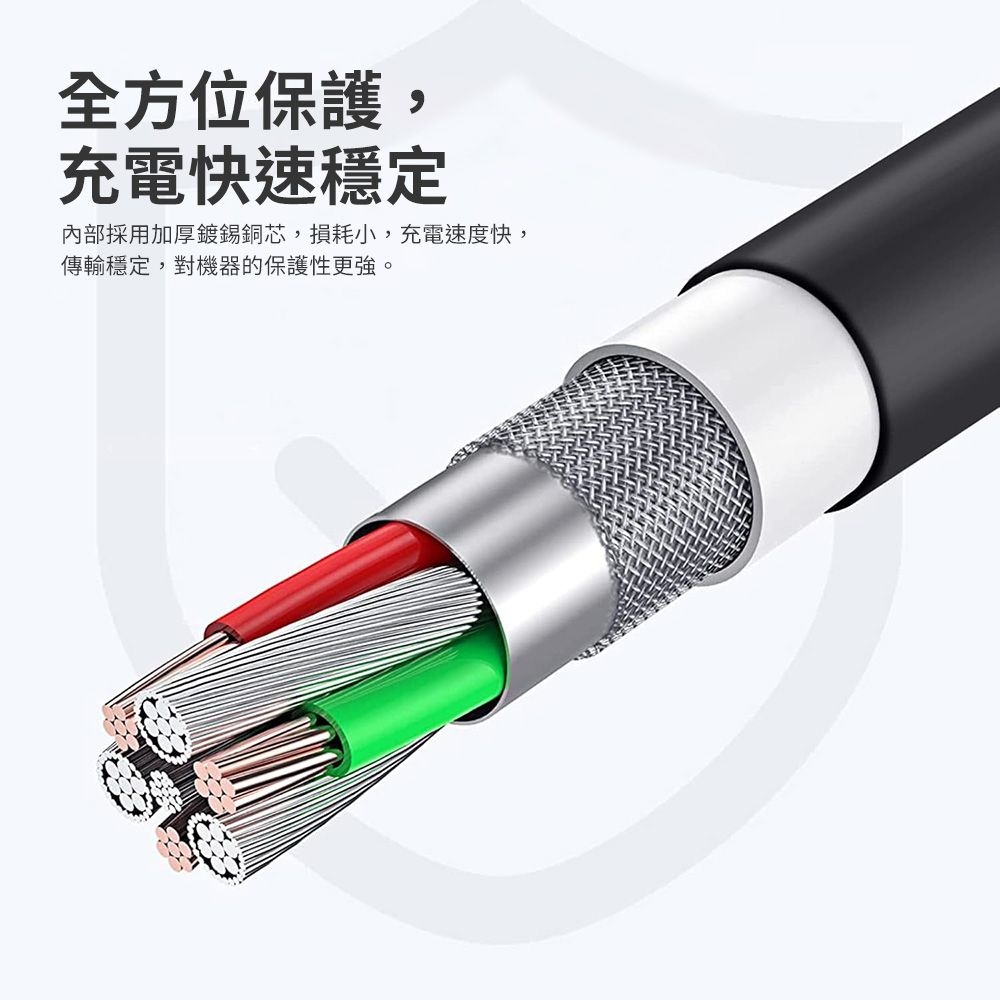 全方位保護:充電快速穩定內部採用加厚鍍錫銅芯,損耗小,充電速度快,傳輸穩定,對機器的保護性更強。