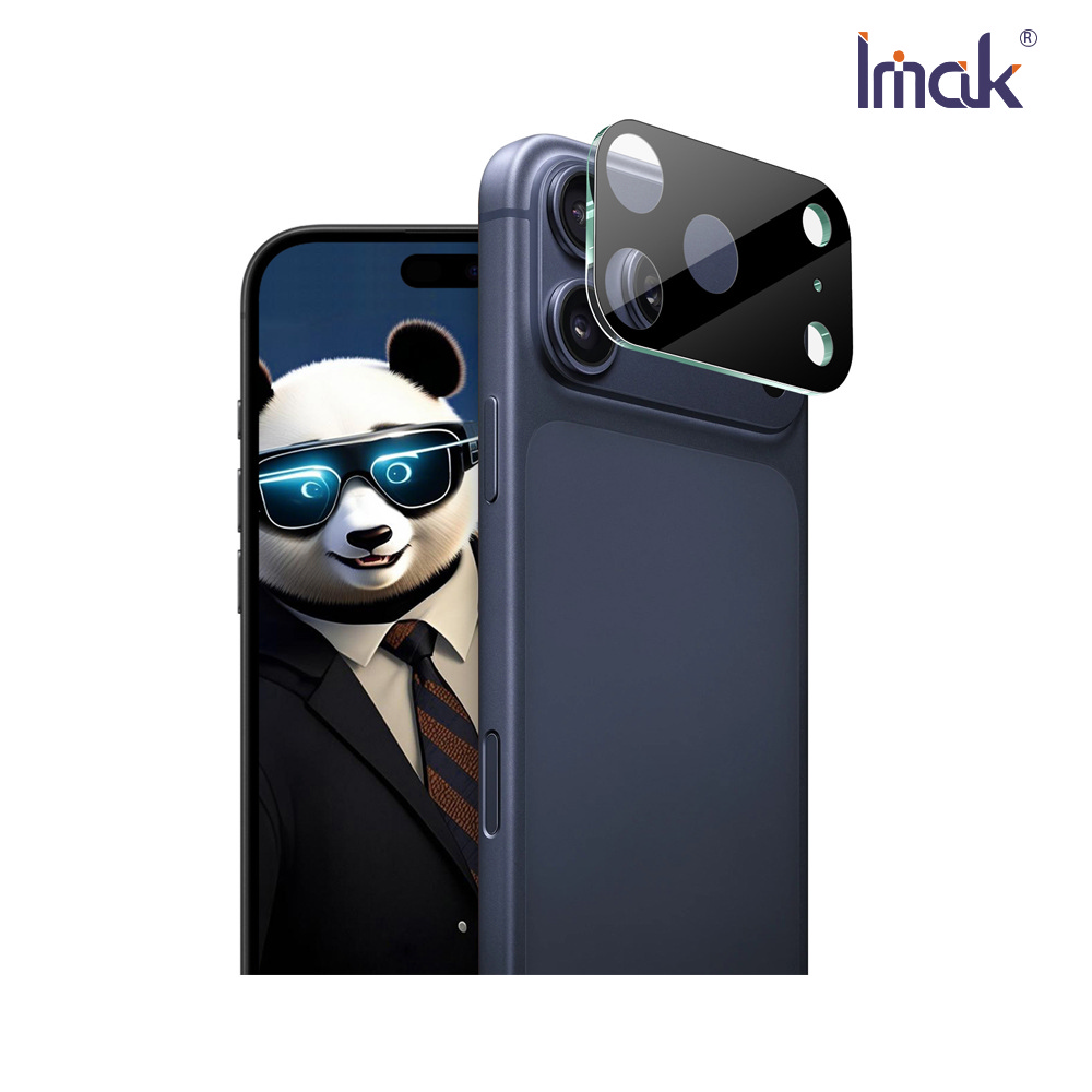 Imak 艾美克 Apple 蘋果 iPhone 18 Pro Max 鏡頭玻璃貼(一體式)(曜黑版)
