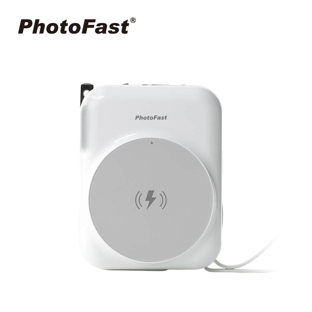 【PhotoFast】AllDay充 多功能行動電源 萬用充10000mAh-白色