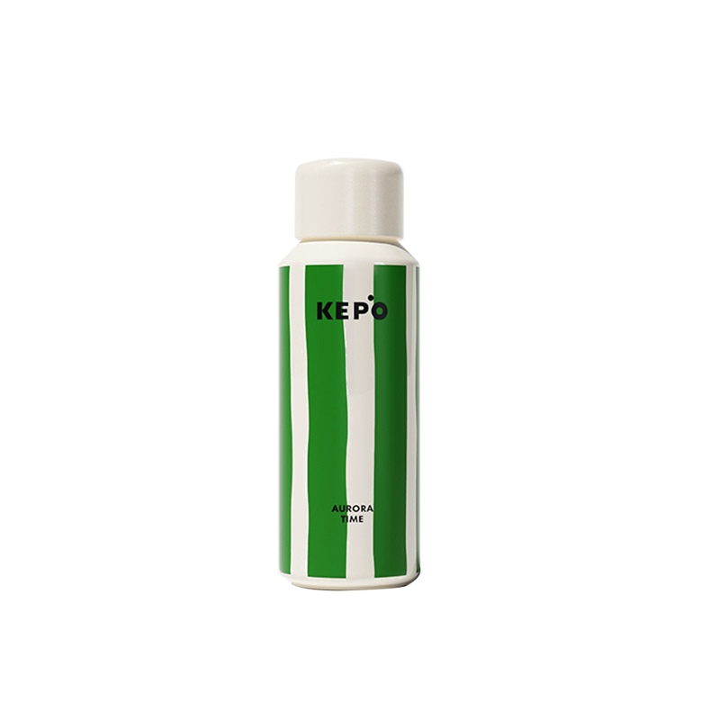 KEPO LQ 400ML KC009 無螺紋彈蓋保溫杯 316不銹鋼 綠蔓