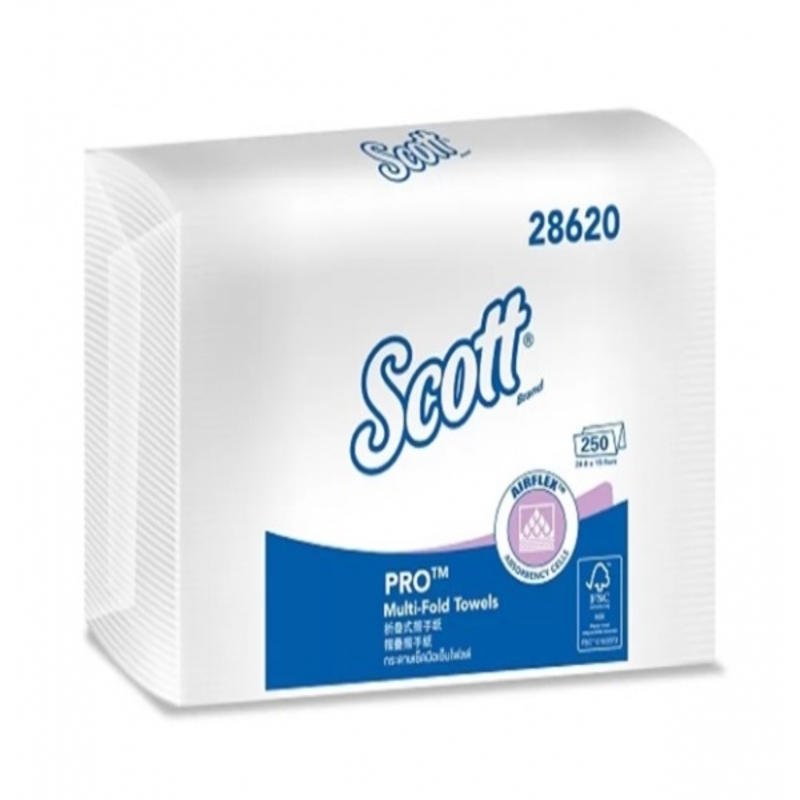 【可麗舒】SCOTT 特殊鎖水強韌擦手紙#28620 250抽X16包 箱購