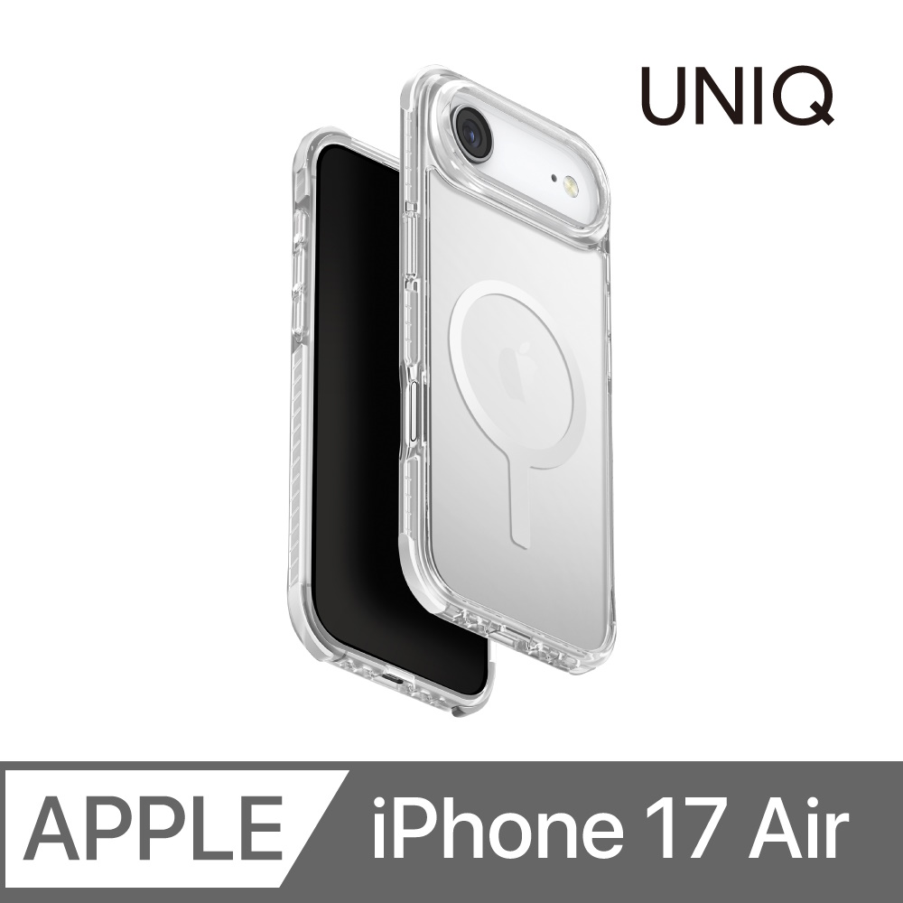 UNIQ Combat iPhone Air 四角強化軍規磁吸防摔保護殼 白