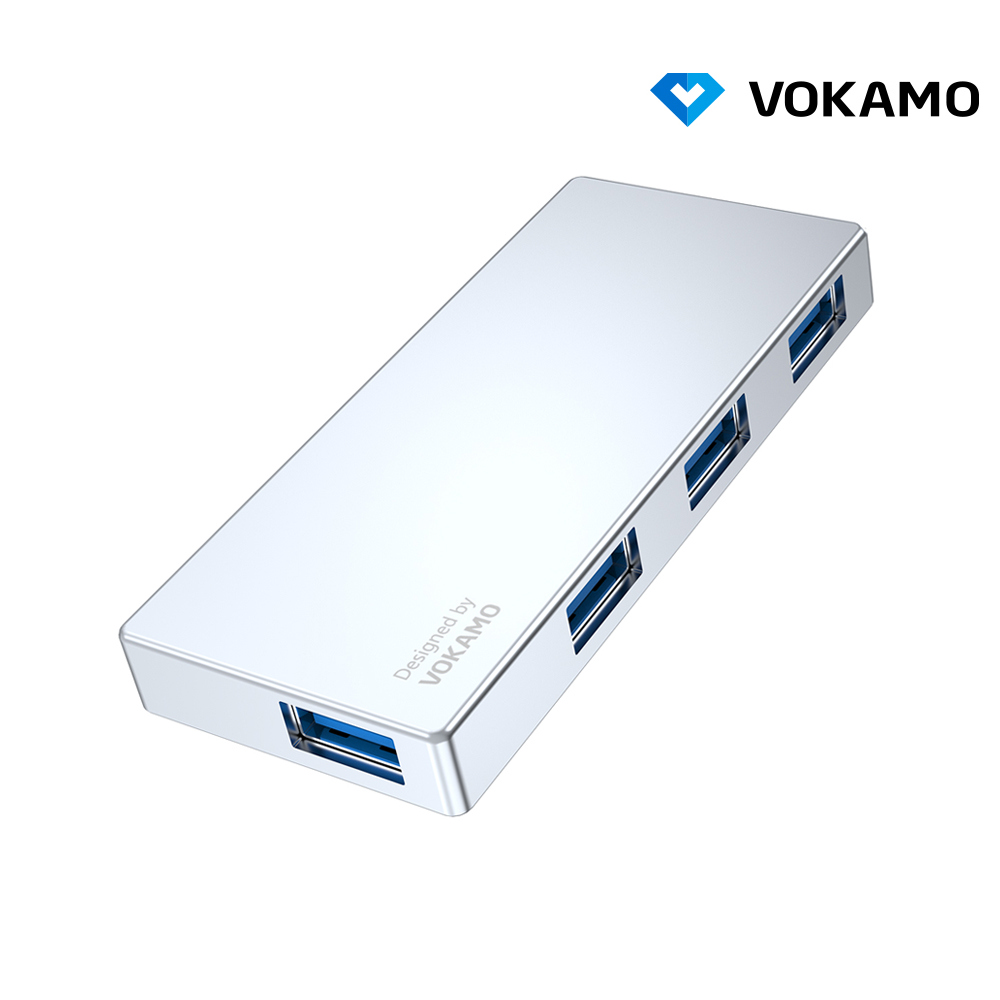 VOKAMO Type-C 鋅合金4埠擴展集線器(4*USB3.0)