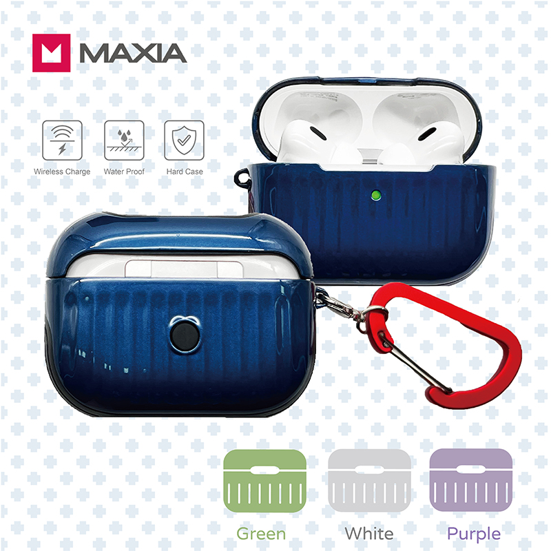 【MAXIA】AirPods Pro 2 迷你行李箱保護殼-皇家藍(MA-Pro 2)