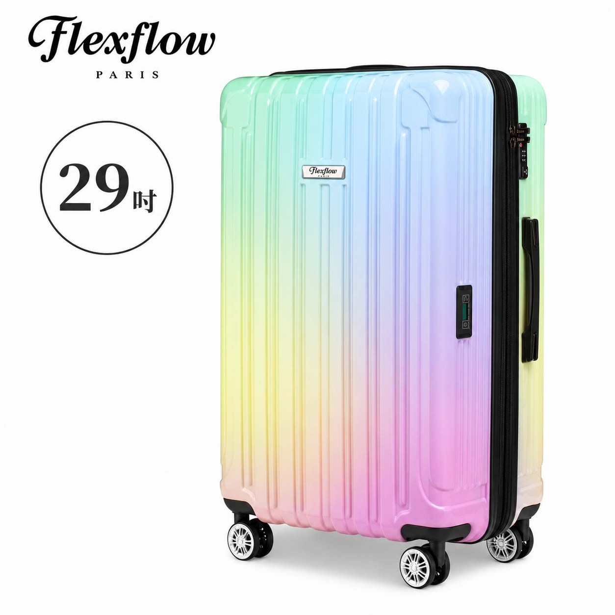 Flexflow 里爾系列 29吋智能秤重行李箱｜可擴充32吋｜獨角獸｜TSA海關鎖｜YKK防爆拉鍊｜萬向輪