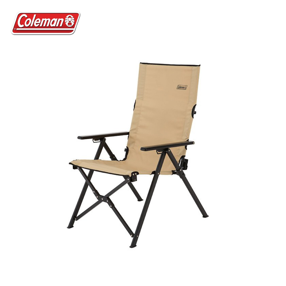 Coleman LAY躺椅/白卡其 露營 摺疊椅 休閒椅 CM-32523