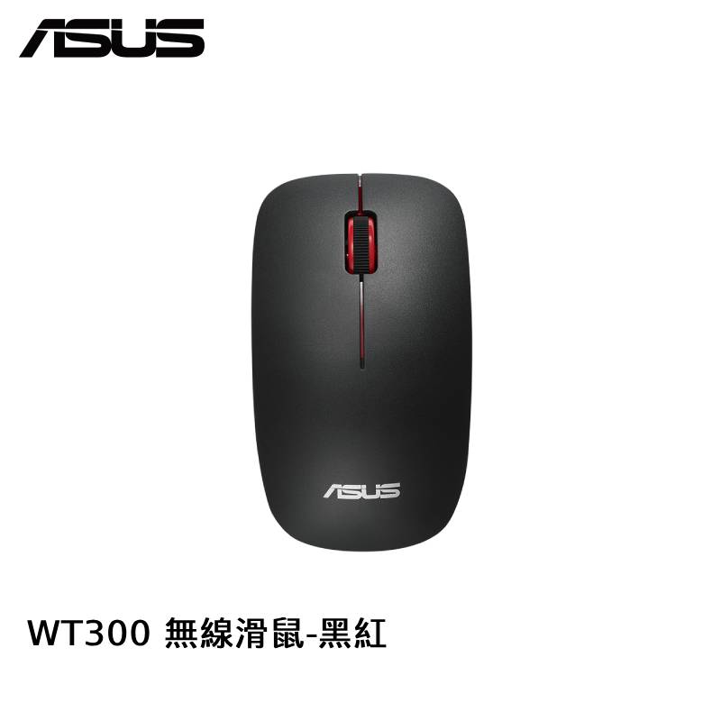 ASUS 華碩 WT300 無線 MOUSE-黑紅