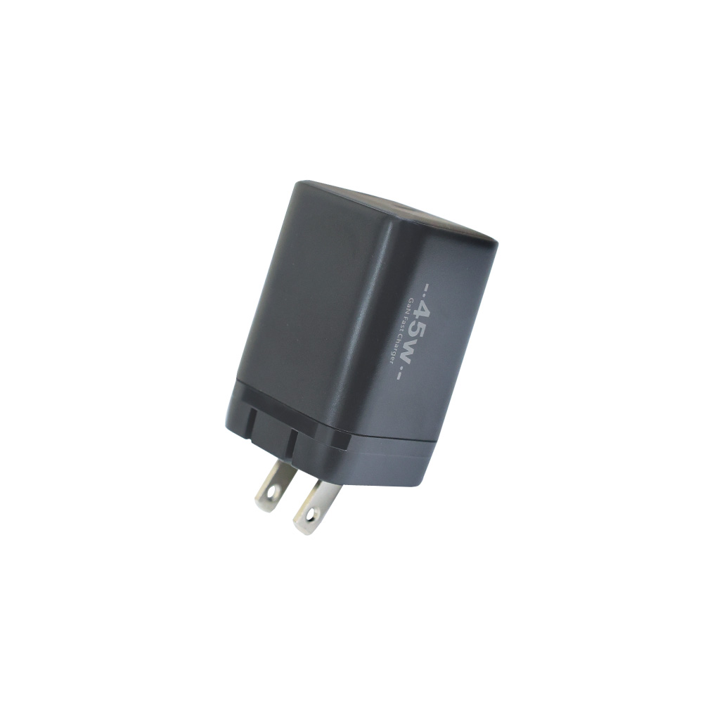 PD45W快充摺疊電源供應器IC7-黑色