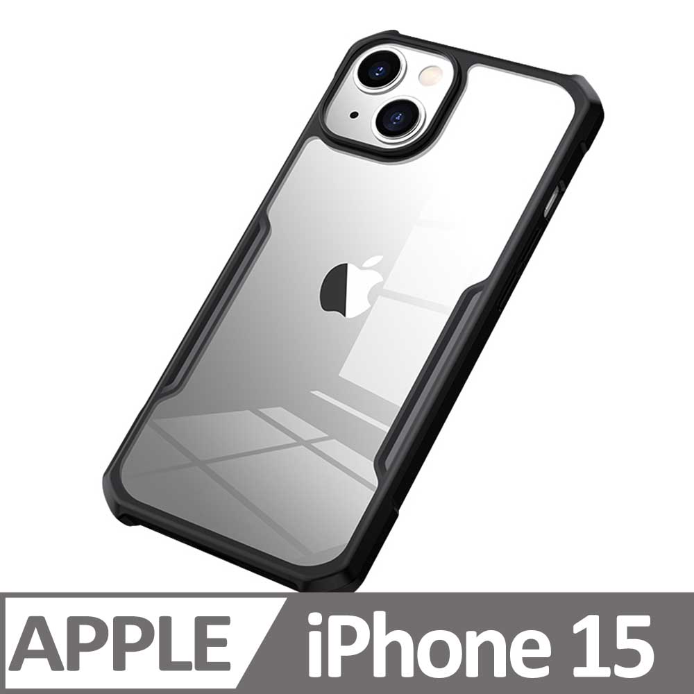XUNDD 甲蟲系列 iPhone 15 防摔保護軟殼 炫酷黑