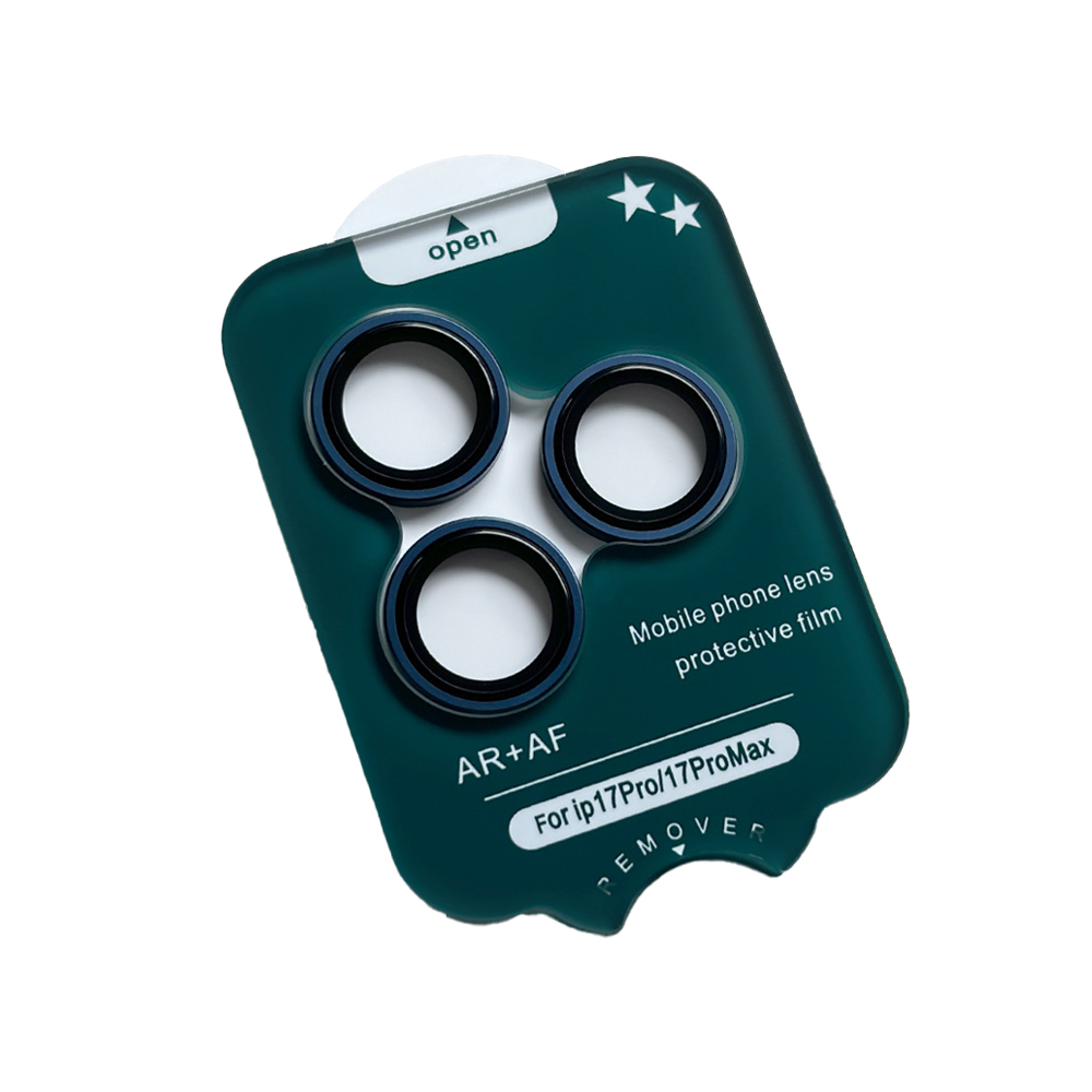 QinD Apple 蘋果 iPhone 17 Pro / iPhone 17 Pro Max 鷹眼鏡頭保護貼(AR+AF)(藏藍色)