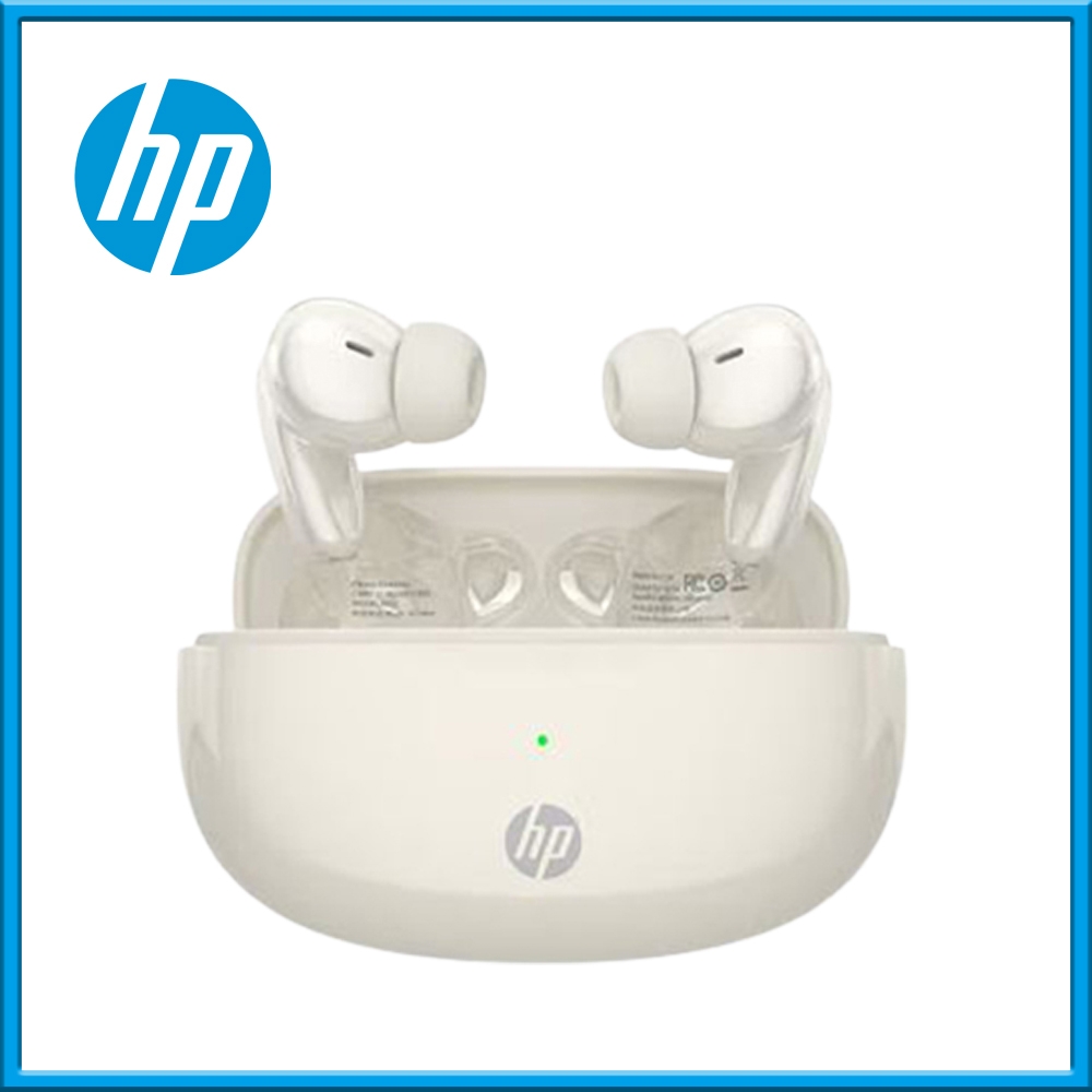 【HP 惠普】H10I 真無線防水藍牙耳機-奶油色