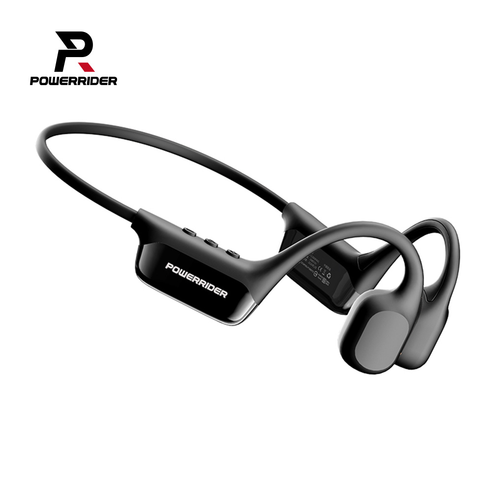 PowerRider CS10 MP3 防水 骨傳導藍牙耳機-黑色