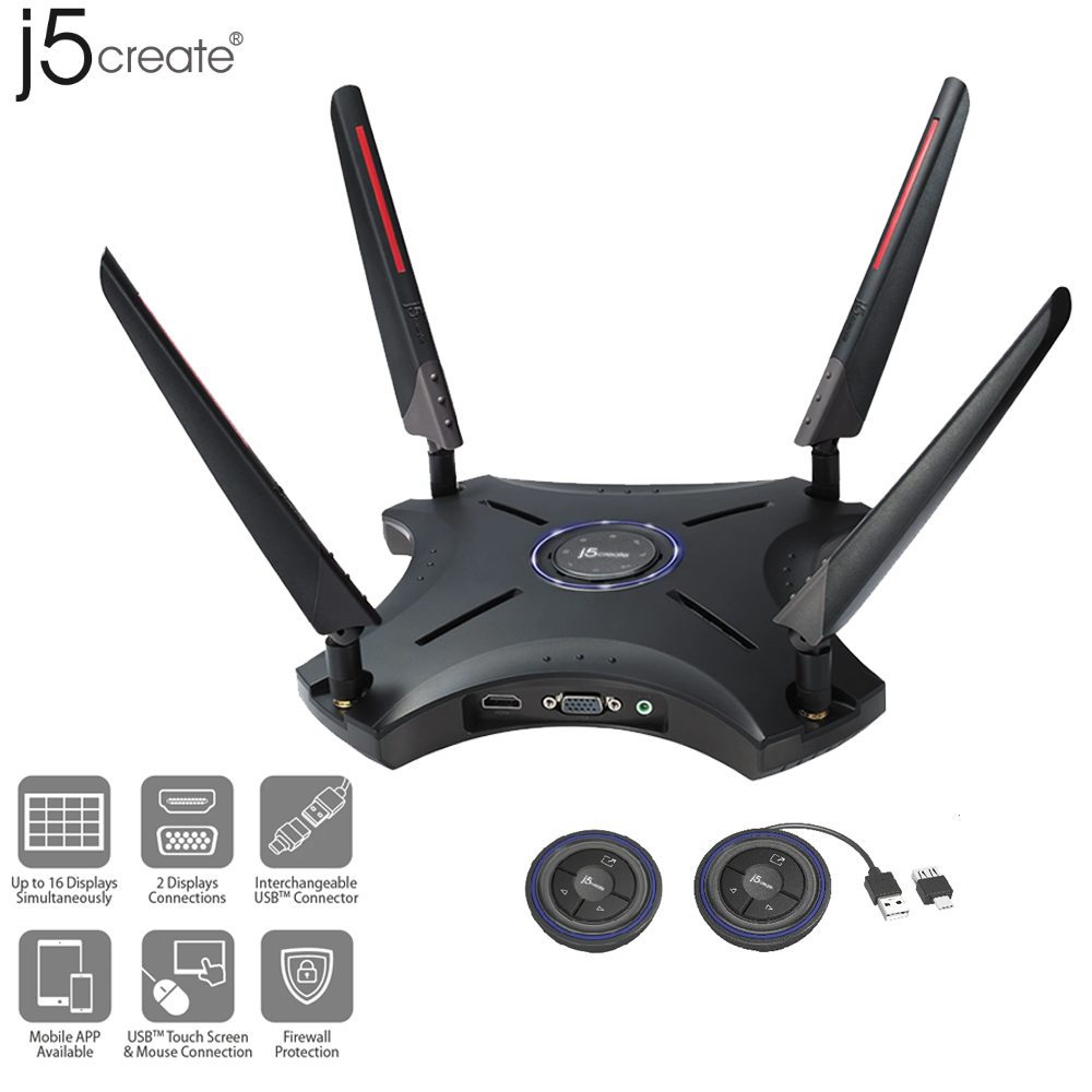 [出清特賣]j5 create 無線簡報投影路由器16人版(JWR2100)