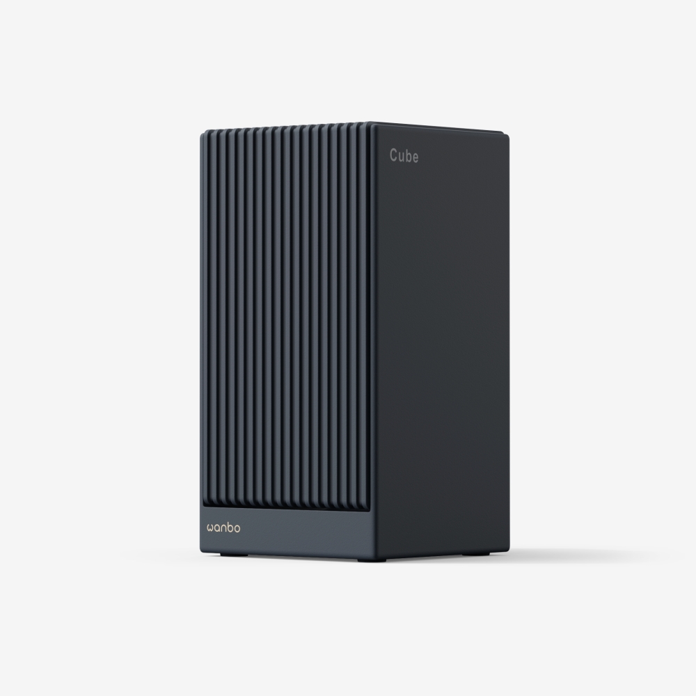 【Wanbo 萬播】Cube 2 Pro ToF雲台投影機(1秒對焦 | 500流明 | Android TV)(午夜藍)