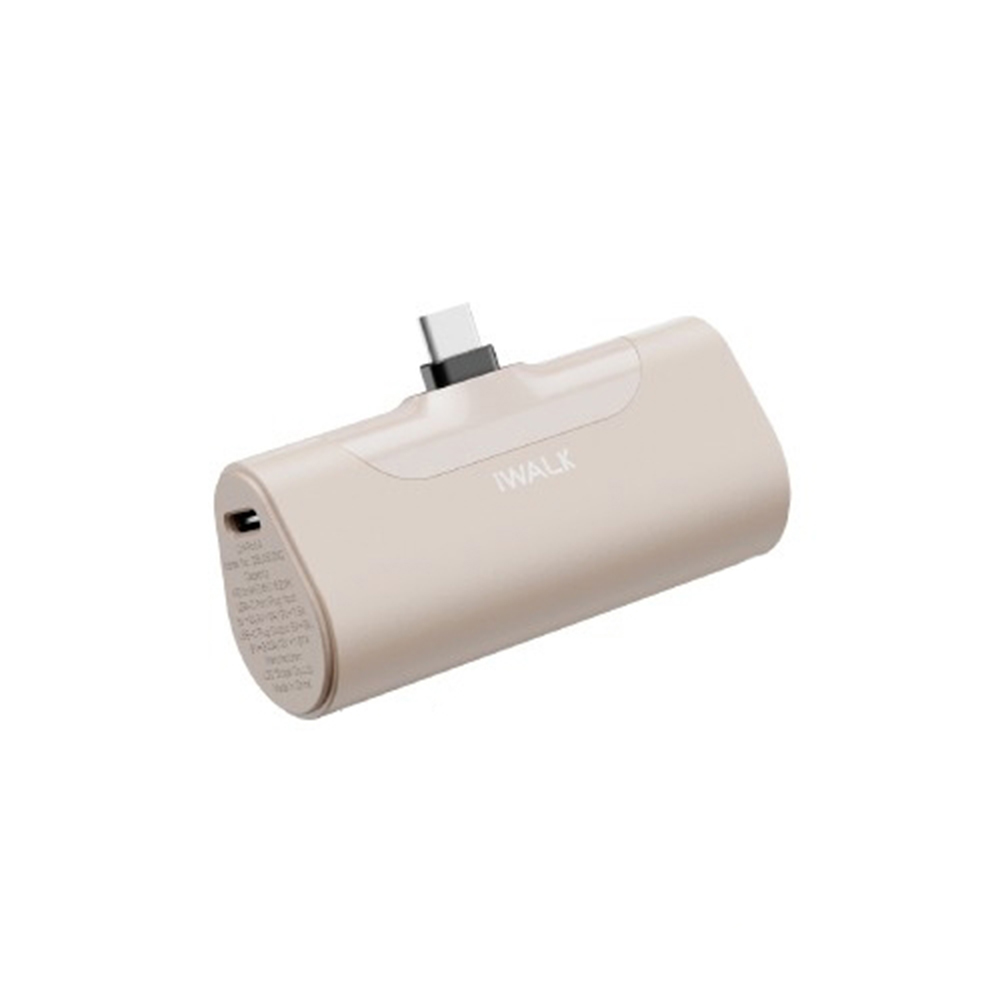 【iWALK】第四代經典升級款直插式口袋電源(TYPE-C接頭) DBL4500NC【錫蘭奶】