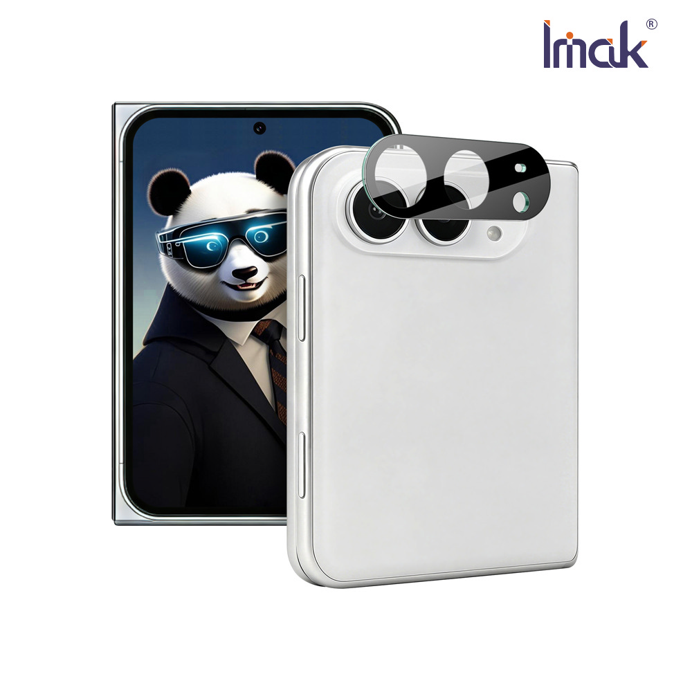 Imak 艾美克 Apple 蘋果 iPhone Duo 鏡頭玻璃貼(一體式)(曜黑版)