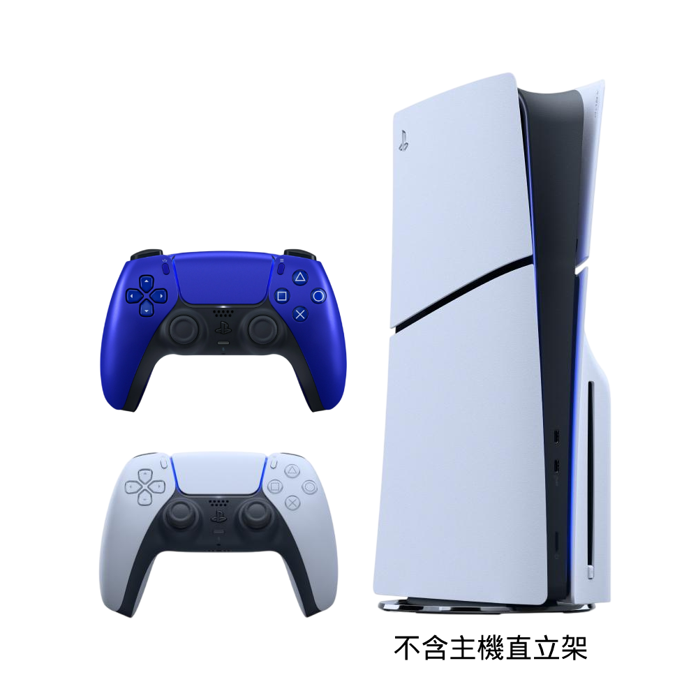SONY PS5 光碟版 Slim輕薄型主機 (CFI-2118A01)+PS5 DualSense 無線控制器 鈷藍色