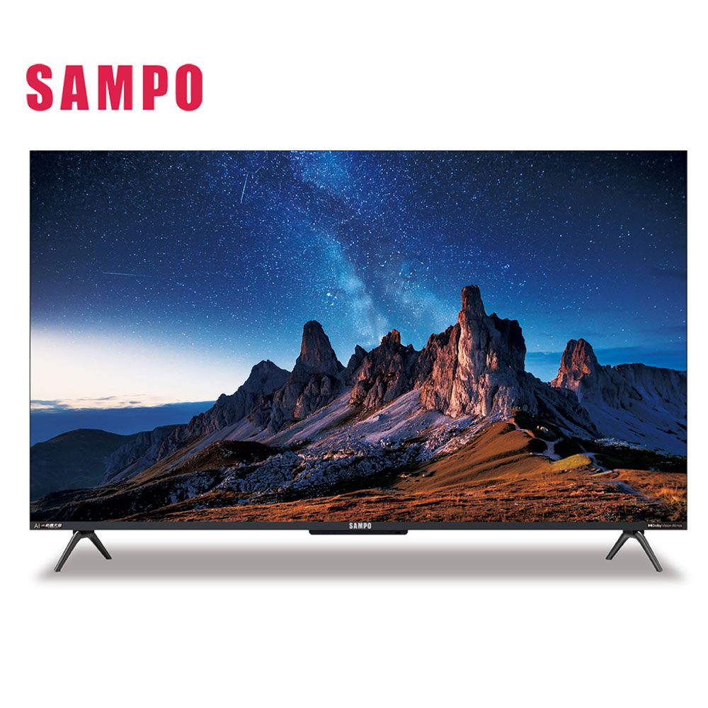 (送基本安裝)SAMPO 聲寶 75吋 QM-75AIQ3200 QLED 聯網電視120Hz 含視訊盒MT-320