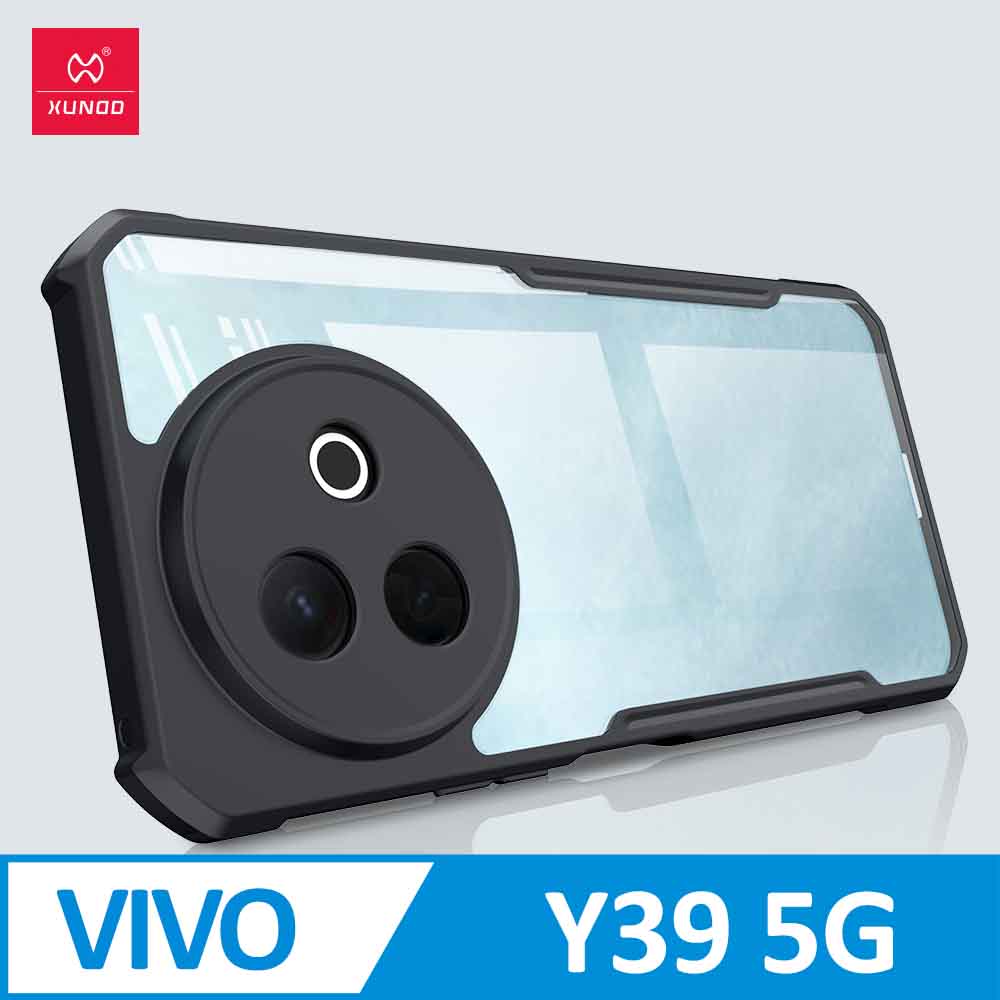 XUNDD 甲蟲系列 vivo Y39 5G 防摔保護軟殼 炫酷黑