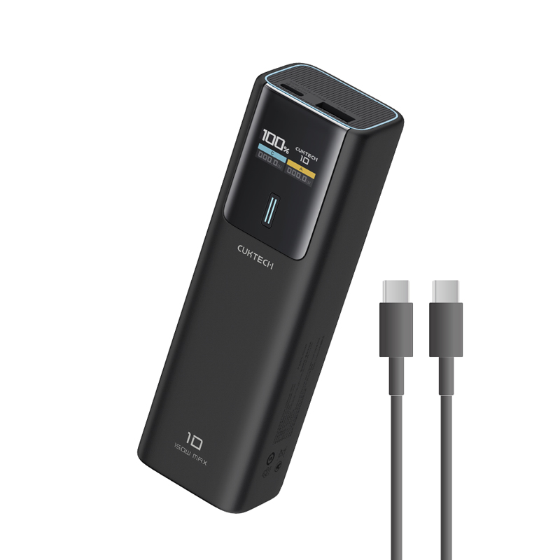 【Wh+CCC標示】CUKTECH 酷態科 10號 150W 行動電源 10000mAh 可充筆電 可上飛機 (PB100P)-黑色