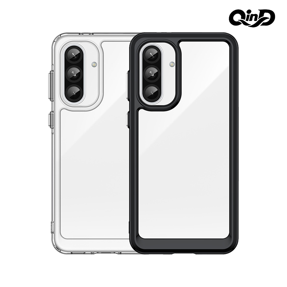 QinD SAMSUNG 三星 Galaxy A36 5G 雙料太空殼(黑色)