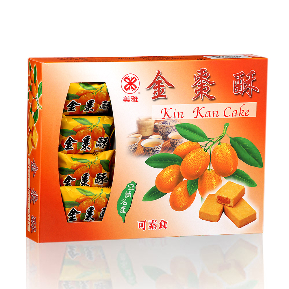 美雅宜蘭餅 金棗酥x3盒(375±11g/盒)