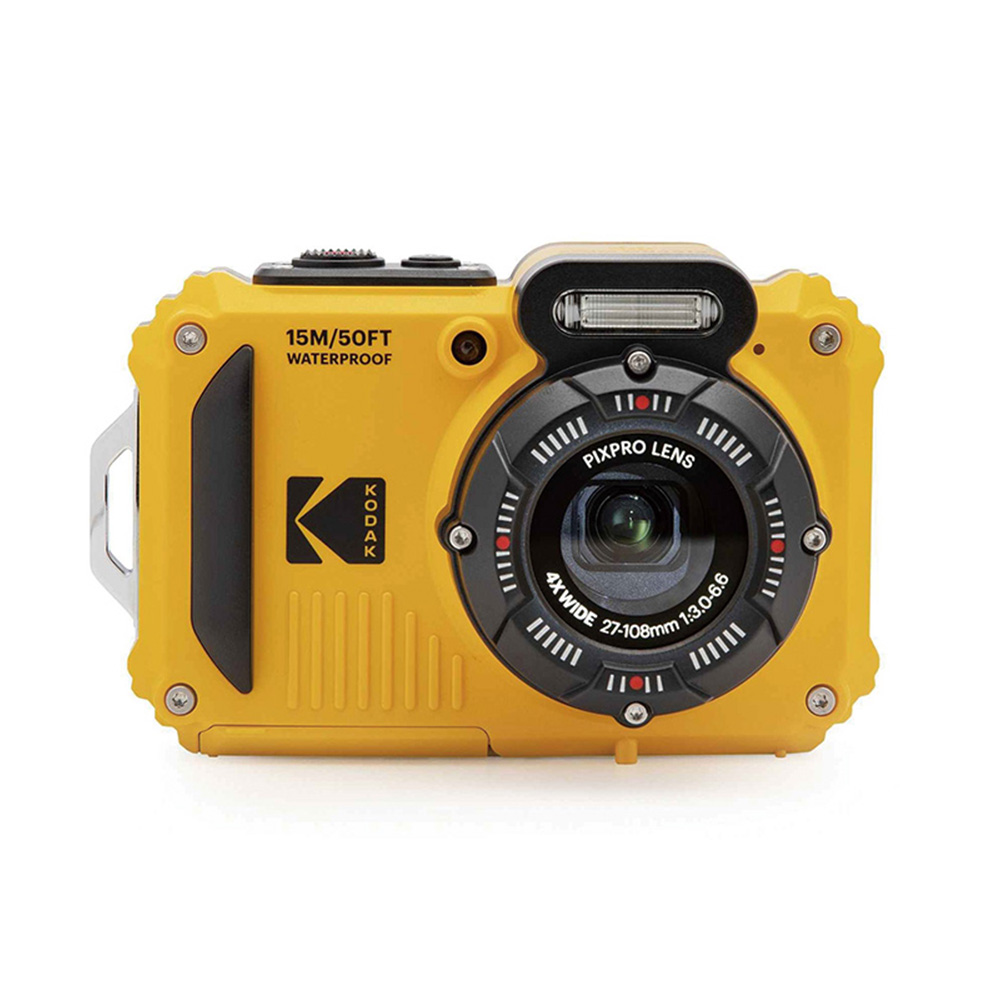 【Kodak 柯達】WPZ2 4倍光學變焦 防水數位相機-黃色