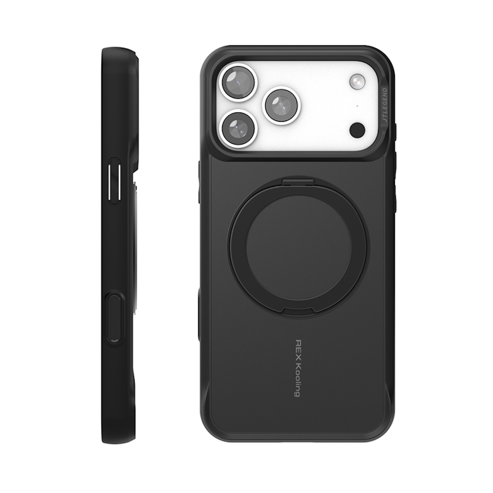 JTLEGEND iPhone 17 Pro Max Rex Mag Stand 終極防摔磁吸支架殼 曜黑