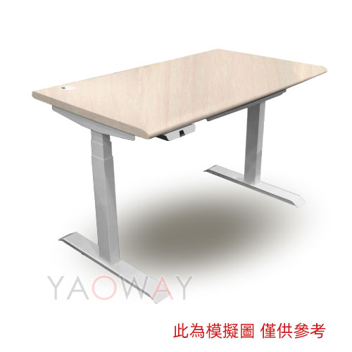 JT.JiTi ONEH電動升降桌120 x 70_7182沙丘柚木+白腳【耀偉】