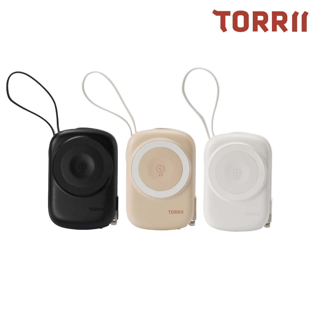 TORRII SOLA Pro 萬能充 防爆萬用磁吸行動電源(10000mAh)(潔淨白)