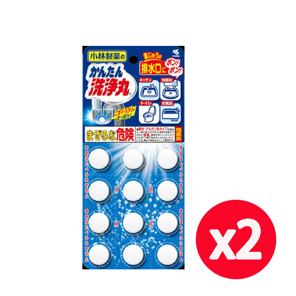 小林製藥 排水管除垢錠-無香(12錠) *2組