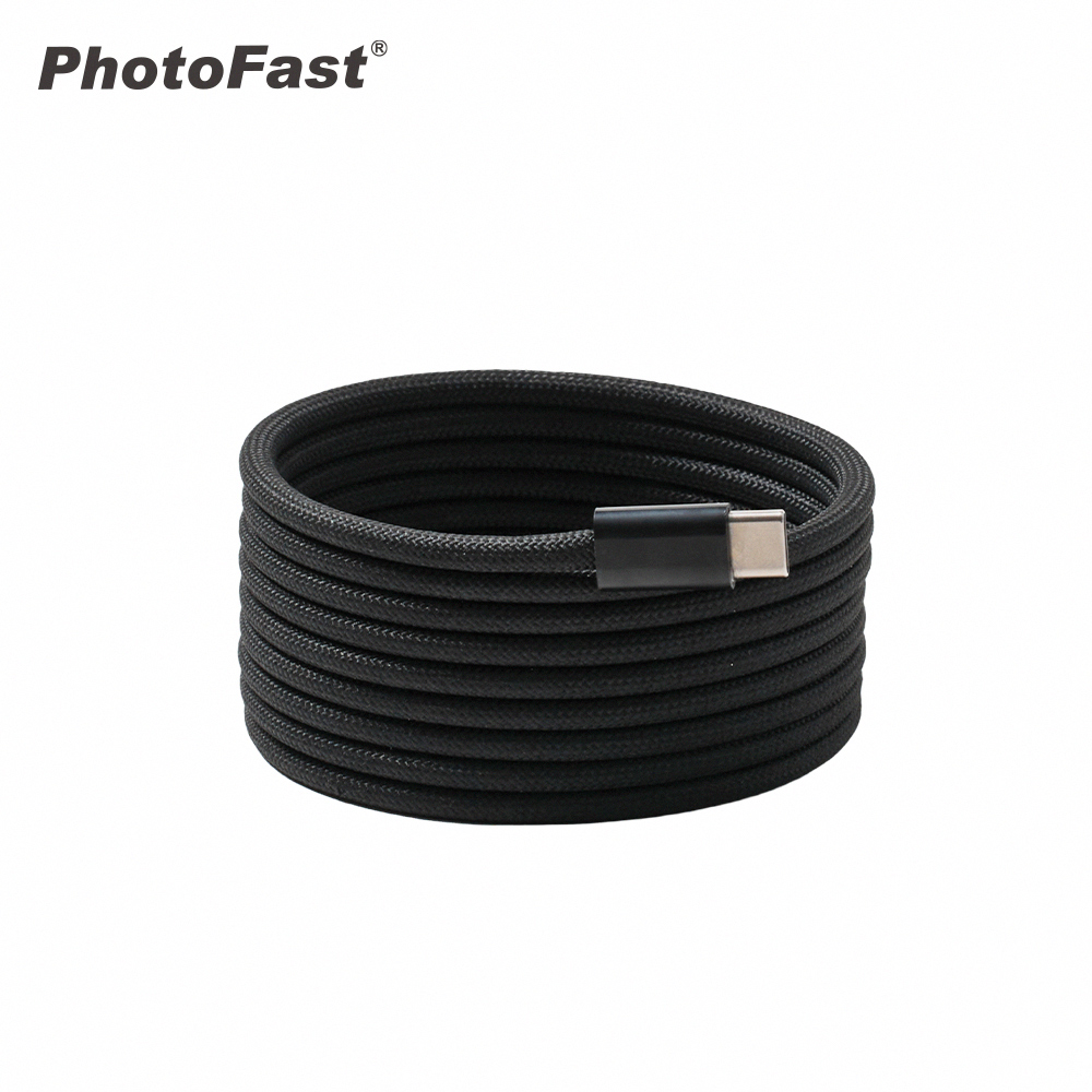 【PhotoFast】Mag Cable 磁吸收納編織快充線 1M _黑色