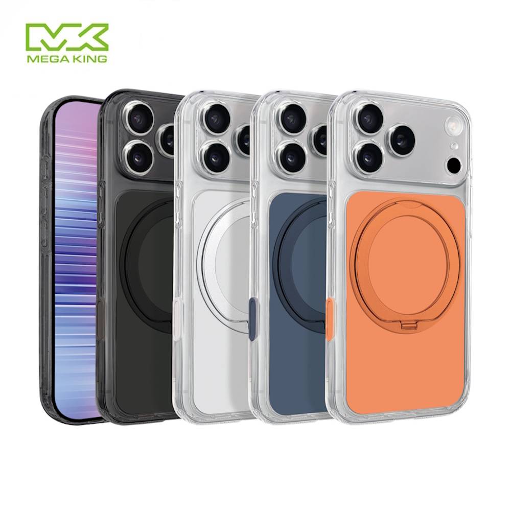 【中華員購】MEGA KING iPhone 17 Pro 6.3 多功能旋轉立架保護殼