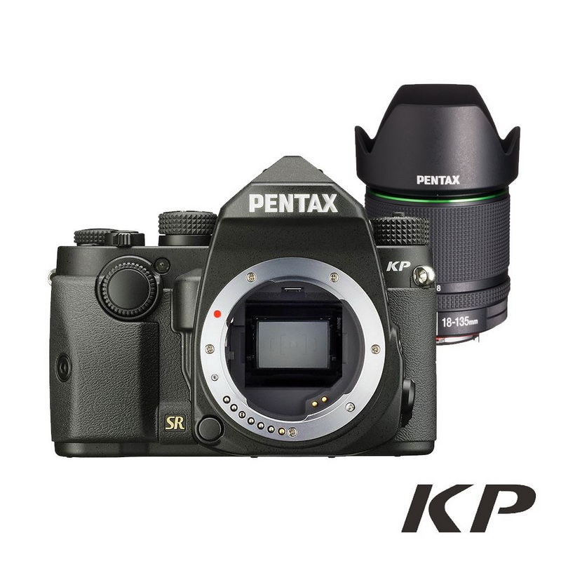 PENTAX KP+DA18-135 WR 防滴防塵旅遊鏡組_黑色【公司貨】 上網註冊送對應之電池手把+7-11禮劵