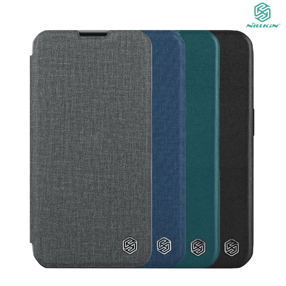 NILLKIN Apple iPhone 15 Pro 秦系列 Pro 皮套(素皮/布紋款)(雅典黑)