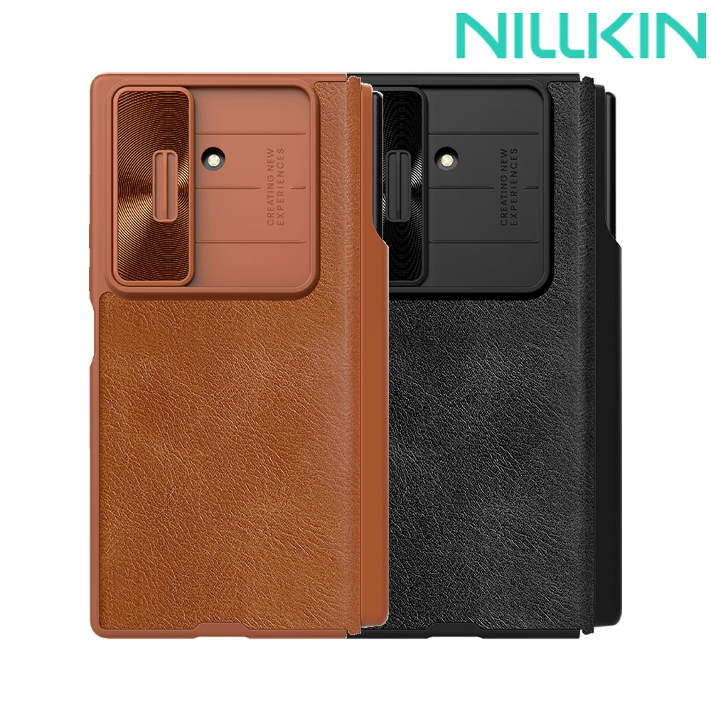 NILLKIN SAMSUNG Galaxy Z Fold 7 5G 秦系列 Pro 皮套(攜筆款)(棕色)