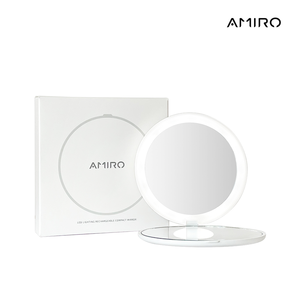 AMIRO LED隨身化妝鏡-白