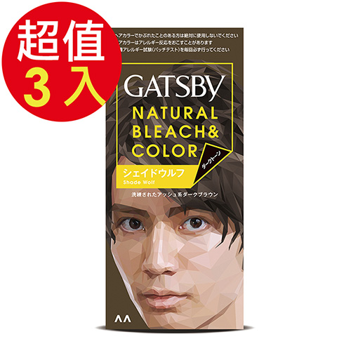 GATSBY 無敵顯色染髮霜(闇夜亞灰)x3入