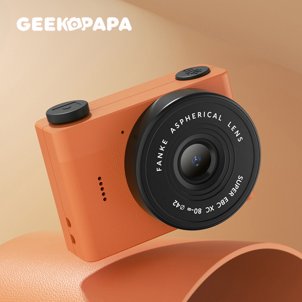 【GEEKPAPA 極客爸爸】A5mini復古迷你數位相機-橙色