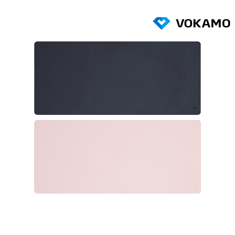 VOKAMO 雙料皮革桌面墊(77x34cm)(深灰色)