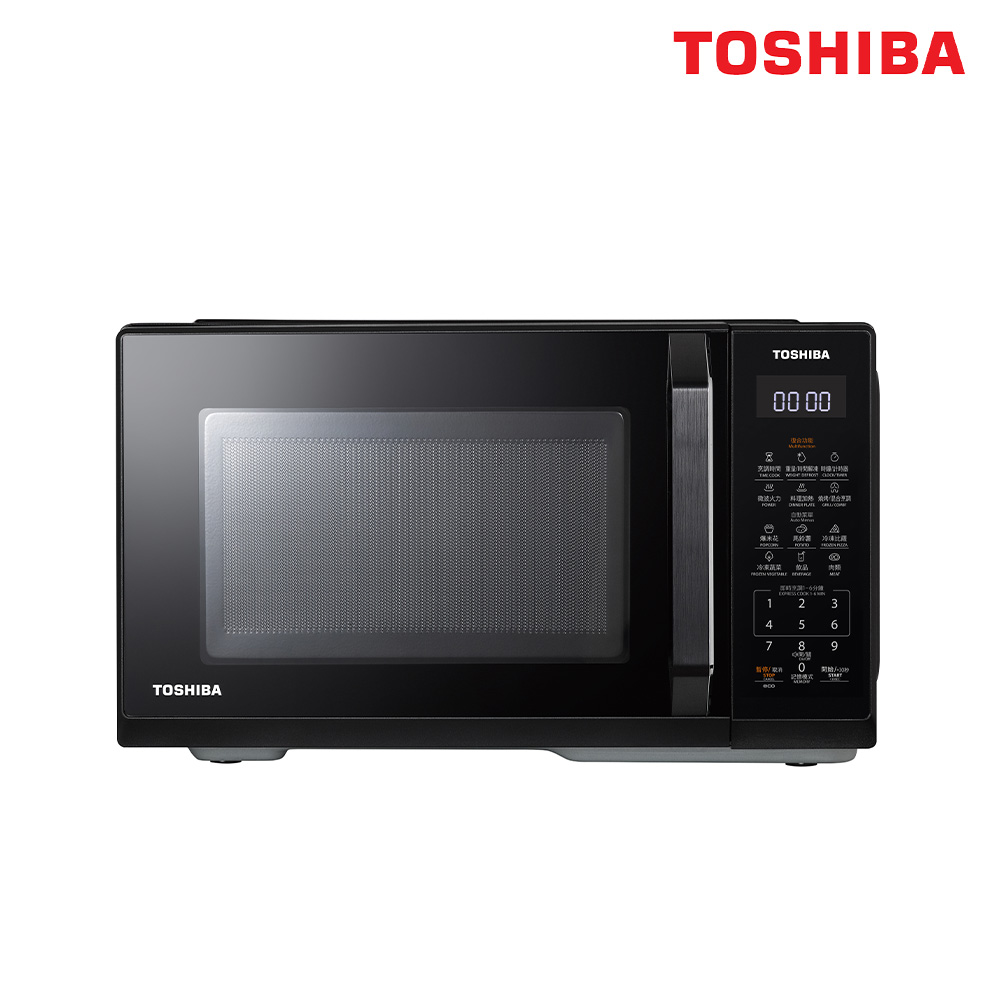 日本東芝TOSHIBA 25L微電腦燒烤微波爐 MW3-EG25PT(BK)
