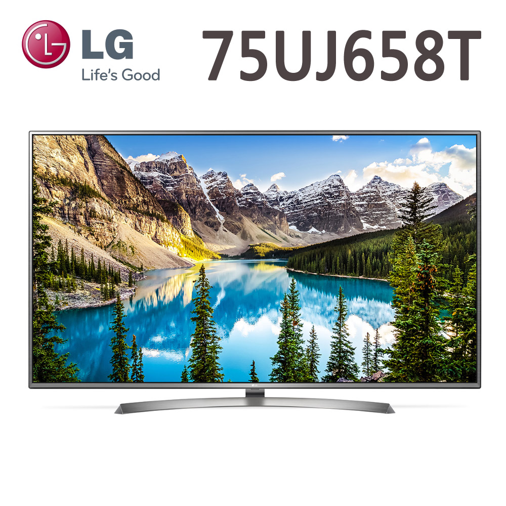【送基本安裝或壁掛安裝二擇一】LG樂金 75吋 4K UHD智慧連網液晶電視(75UJ658T)