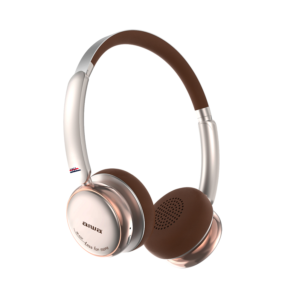Aiwa 耳罩式藍牙耳機NB-A23Y棕色