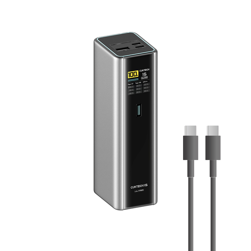 【Wh+CCC標示】CUKTECH 酷態科 15號Ultra 210W 行動電源 20000mAh (PB200U) -灰色