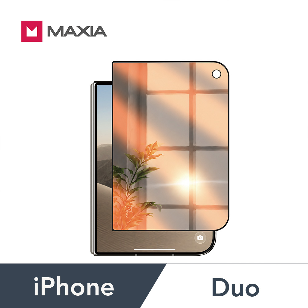 【MAXIA】iPhone Duo 180°防窺鏡面保護膜5.4吋