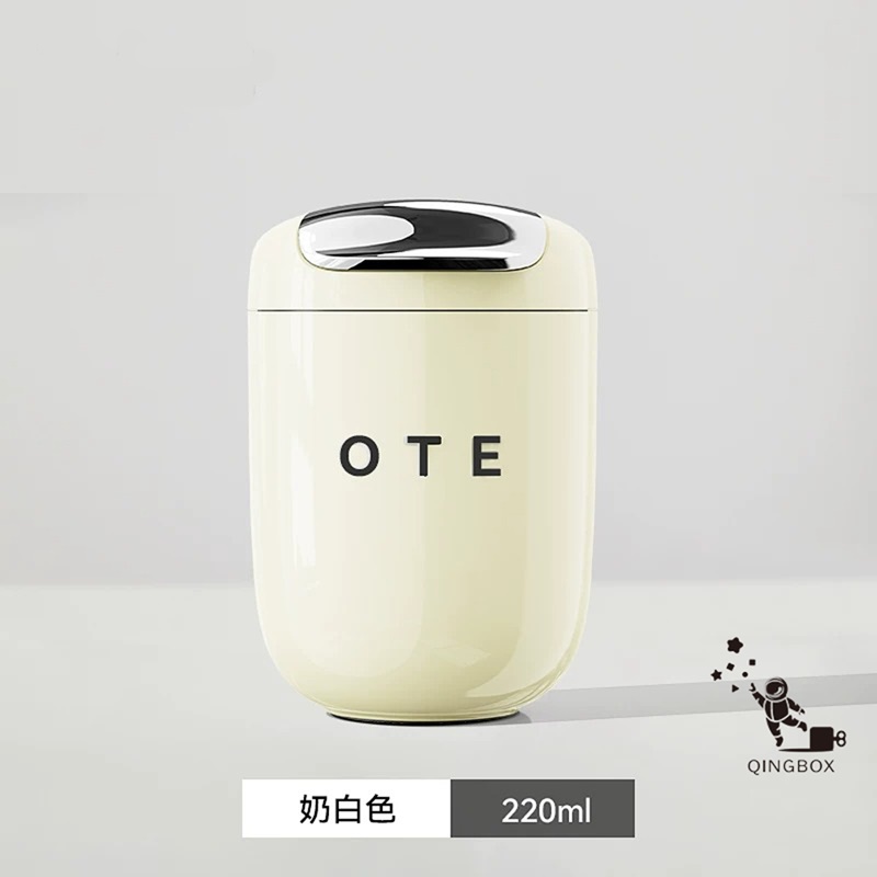 OTE歐堤 LQ 220ML Raincolor W1 316不銹鋼迷你保溫杯 隨行杯 奶白色